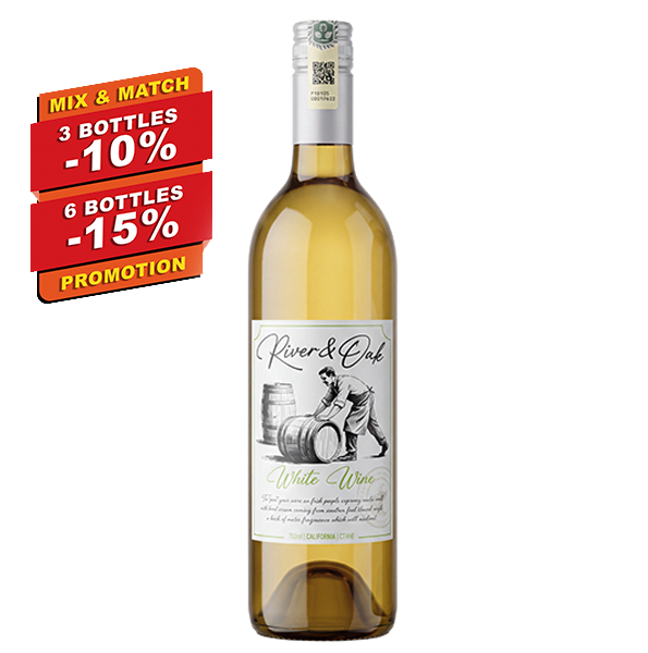 RIVER & OAK WHITE WINE - 750ML