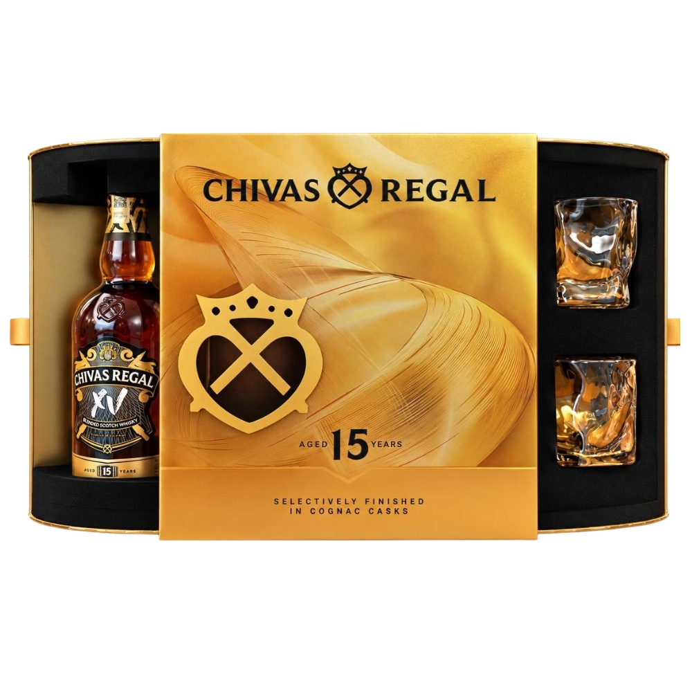 *A -  CHIVAS REGAL XV GIFT SET 2027 - 700ML